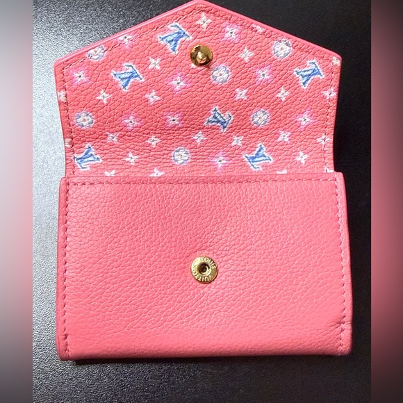 Louis Vuitton Portefeuille Lock Mini Wallet Pink Calf Leather LV - Picture 6 of 12